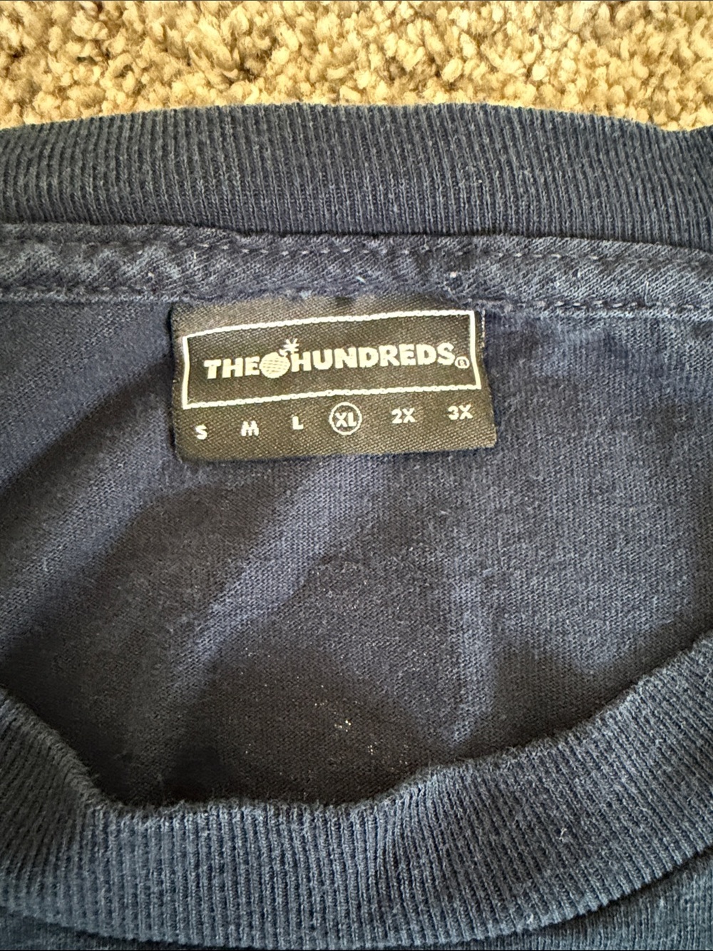 The Hundreds Navy Rope Script Tee - Picture 2 of 5